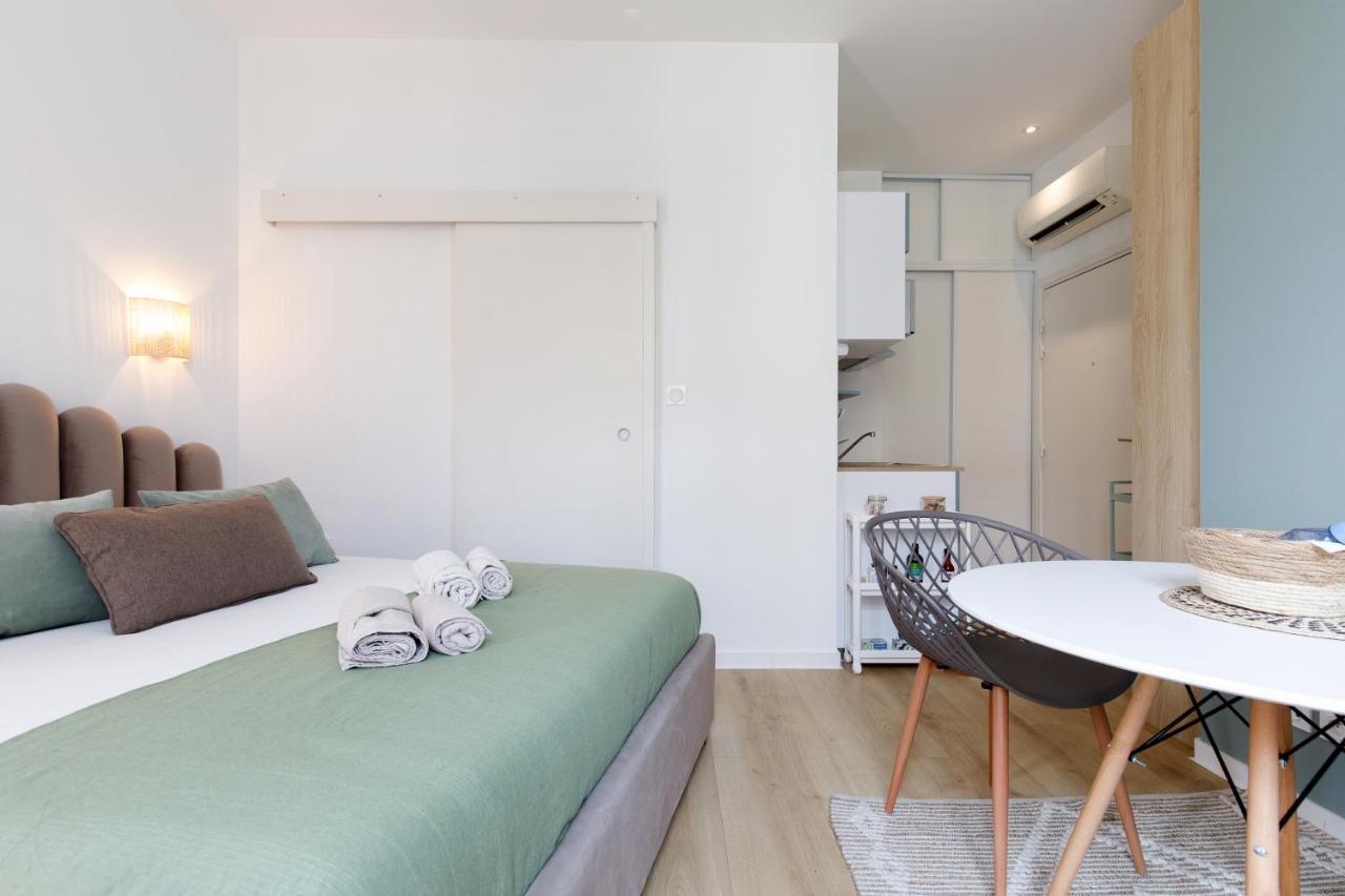 Comfortable Studio W Balcony Cannes Center Tgv Luaran gambar